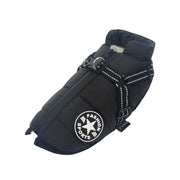 2 in 1 Warmer Hundemantel mit integriertem Geschirr